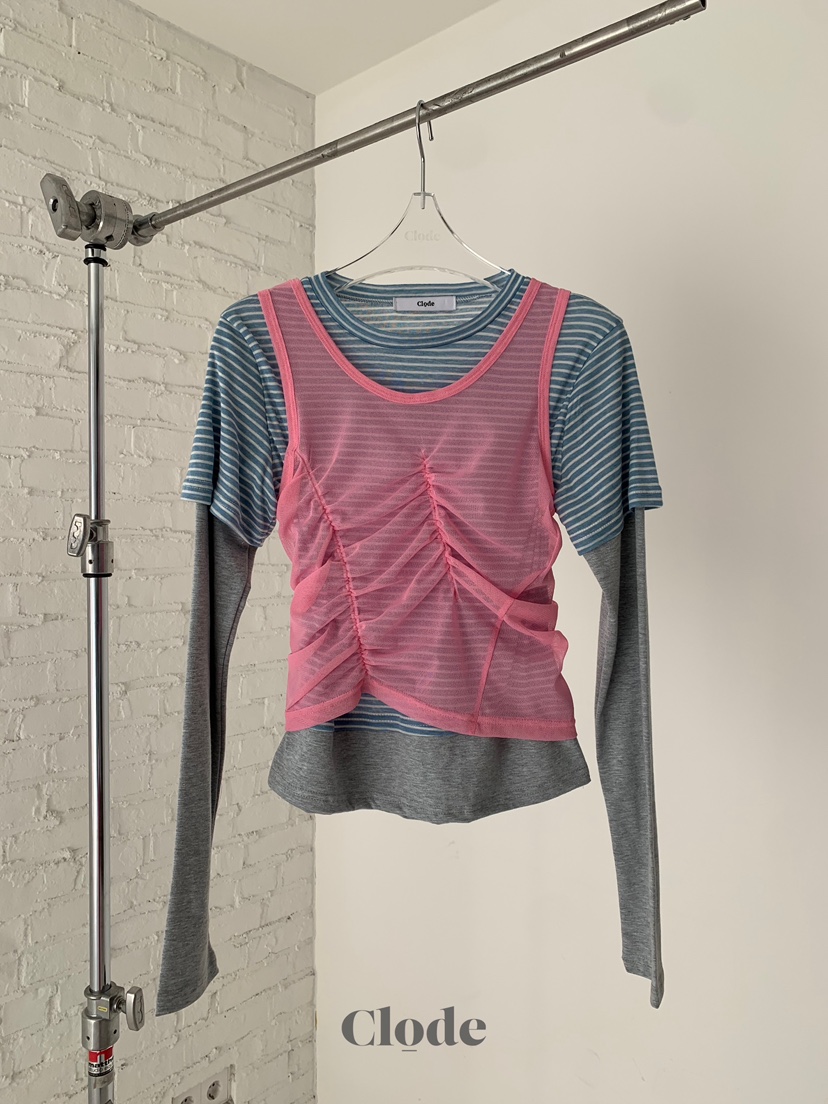 CLODE韓國直郵女裝新品真品人氣時尚熱賣26春夏休閑長袖T恤CLODE長袖T恤圖色1