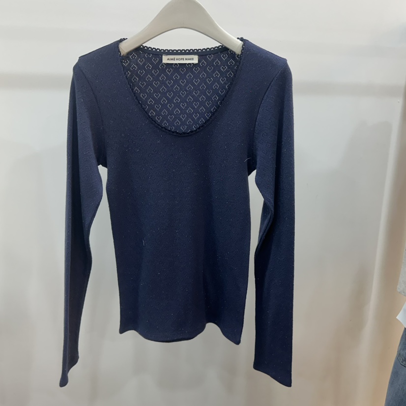 AIME HOPE MAKE/MYNAMEIS東大門代購女士新品26春夏長袖T恤AIME HOPE MAKE/MYNAMEIS長袖T恤圖色3