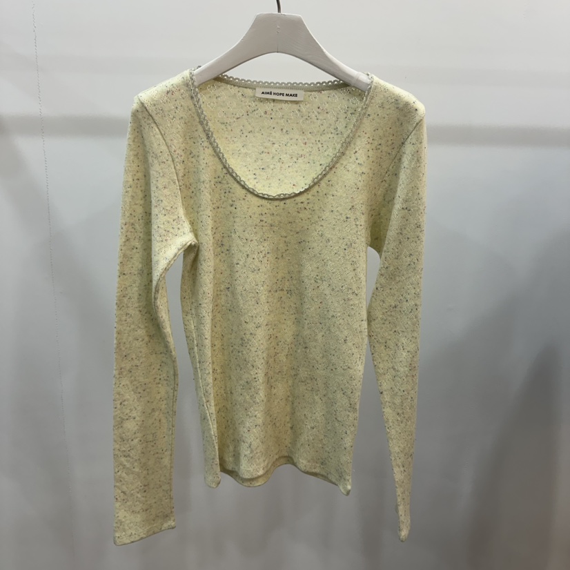 AIME HOPE MAKE/MYNAMEIS東大門代購女士新品26春夏長袖T恤AIME HOPE MAKE/MYNAMEIS長袖T恤圖色4