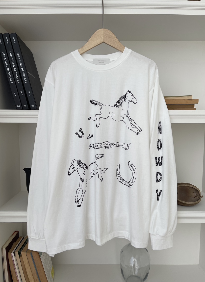 MINIQUEENS東大門實拍女士新品職業時尚休閑26春夏長袖T恤MINIQUEENS長袖T恤圖色1