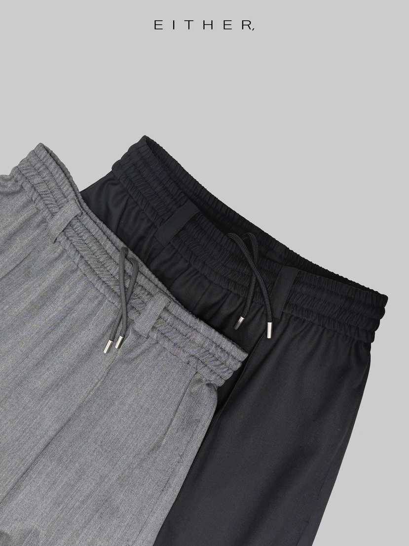 EITHER東大門代購女士新款休閑時尚人氣休閑褲羊毛人字紋EITHER休閑褲