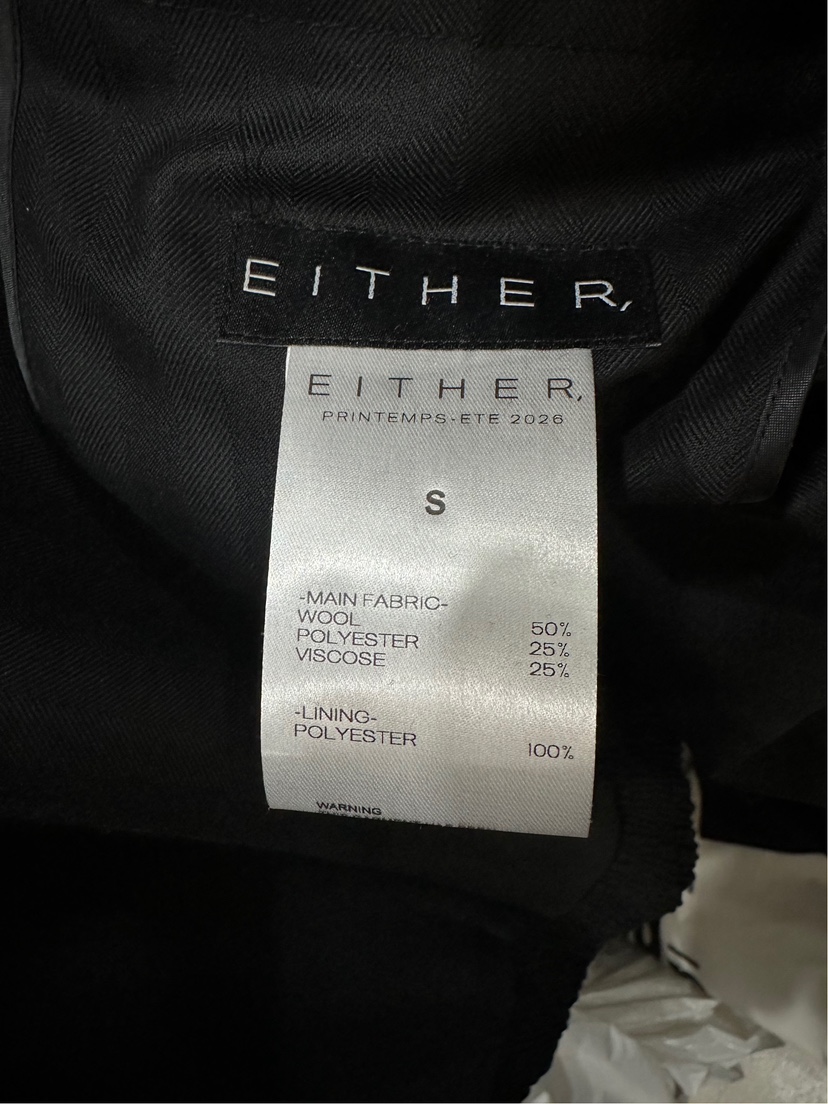 EITHER東大門代購女士新款休閑時尚人氣休閑褲羊毛人字紋EITHER休閑褲