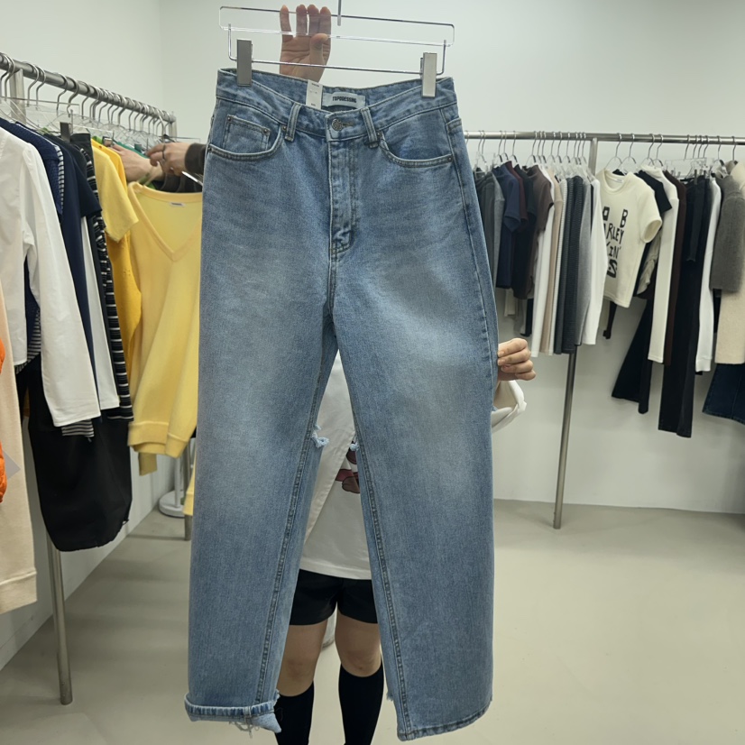 TOPDRESSING韓國直郵女裝新款推薦職業休閑熱賣人氣牛仔褲TOPDRESSING牛仔褲圖色1
