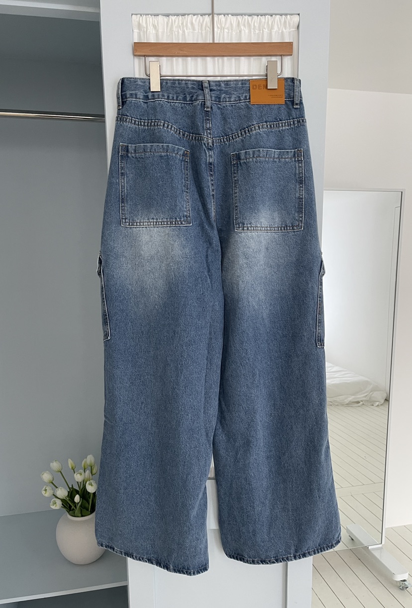 MINIQUEENS東大門實拍女裝新款推薦時尚休閑26春夏牛仔褲MINIQUEENS牛仔褲