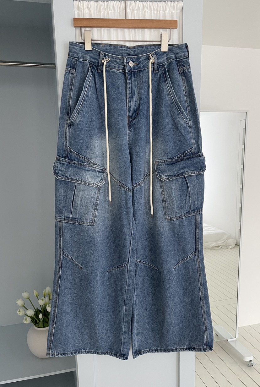 MINIQUEENS東大門實拍女裝新款推薦時尚休閑26春夏牛仔褲MINIQUEENS牛仔褲圖色1