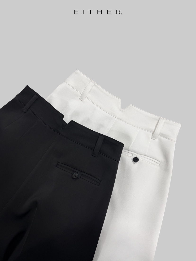 EITHER東大門直郵女裝新款真品熱賣休閑推薦人氣休閑褲緞面EITHER休閑褲