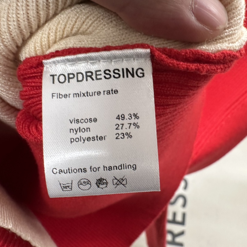 TOPDRESSING韓國直郵女裝新品人氣26春夏時尚針織衫假兩件TOPDRESSING針織衫