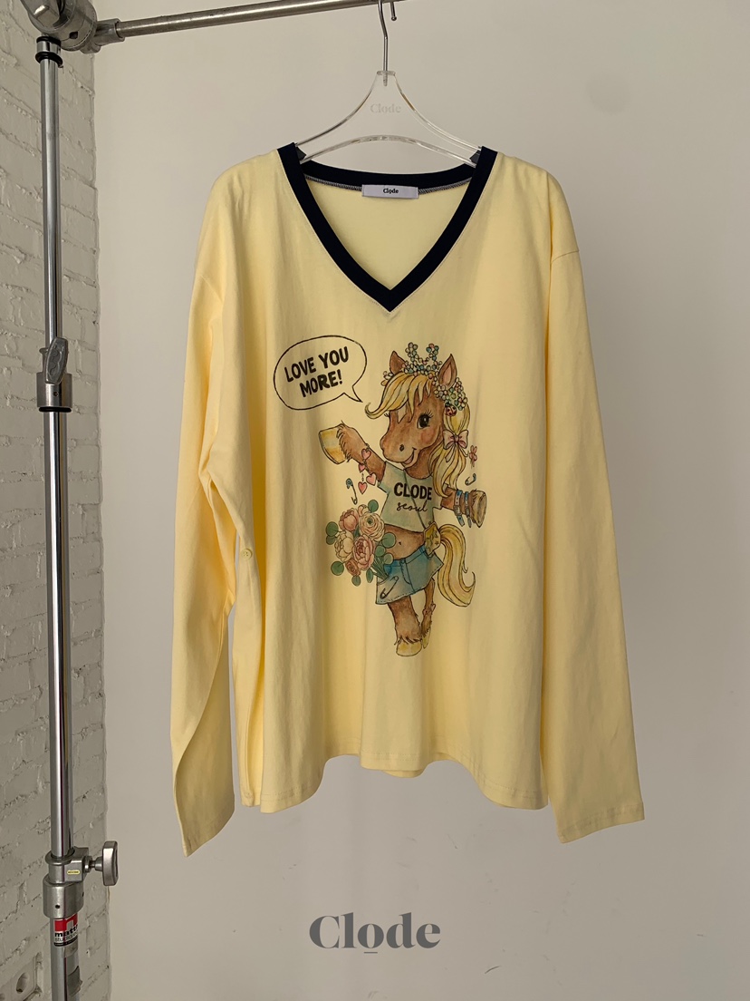 CLODE韓國直郵女裝新款職業休閑人氣時尚熱賣推薦長袖T恤CLODE長袖T恤圖色1