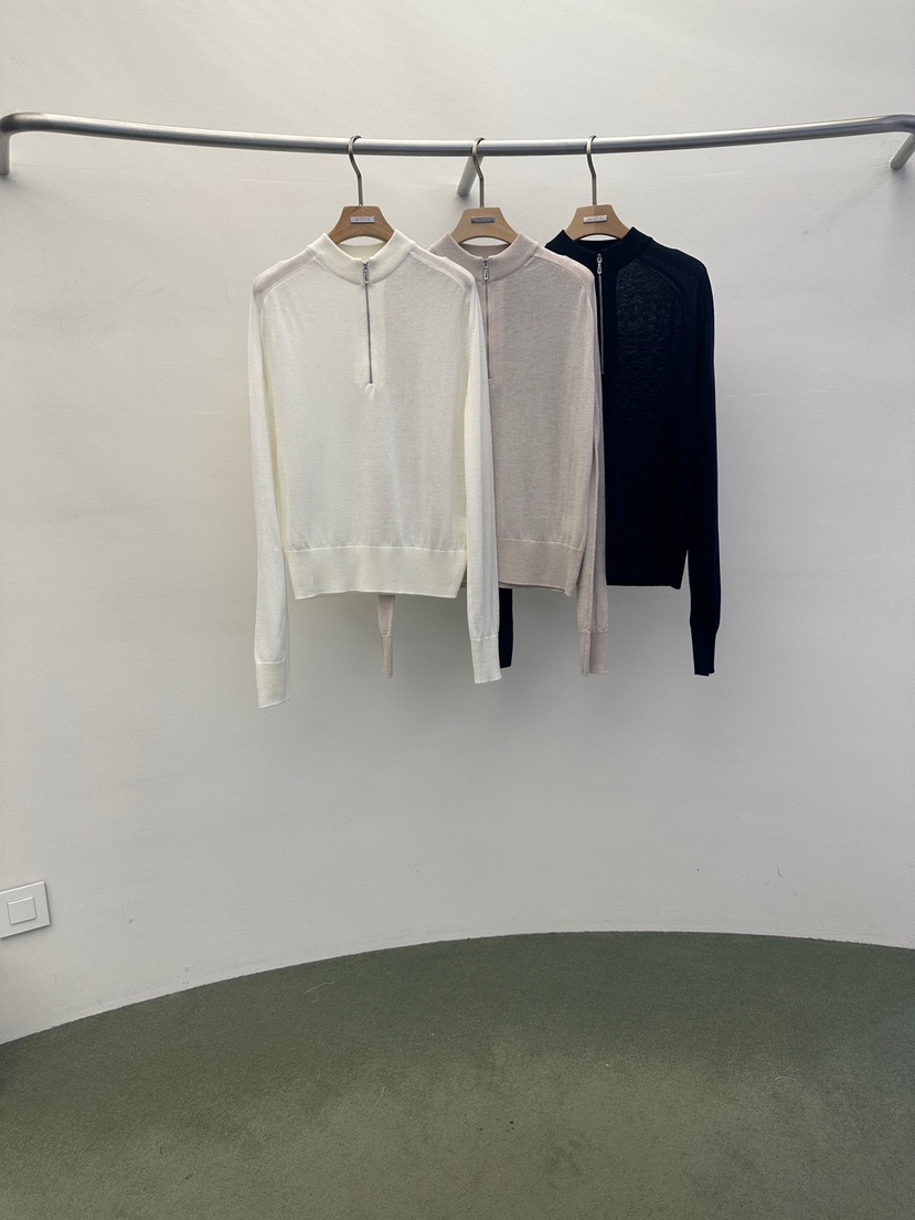 WIDA-P/RENEJ韓國代購女士新款職業真品26春夏針織衫拉鏈WIDA-P/RENEJ針織衫