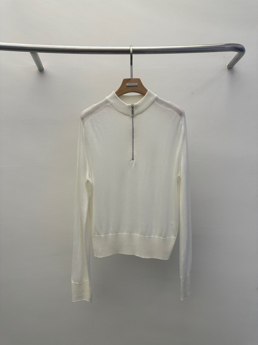 WIDA-P/RENEJ韓國代購女士新款職業真品26春夏針織衫拉鏈WIDA-P/RENEJ針織衫圖色1