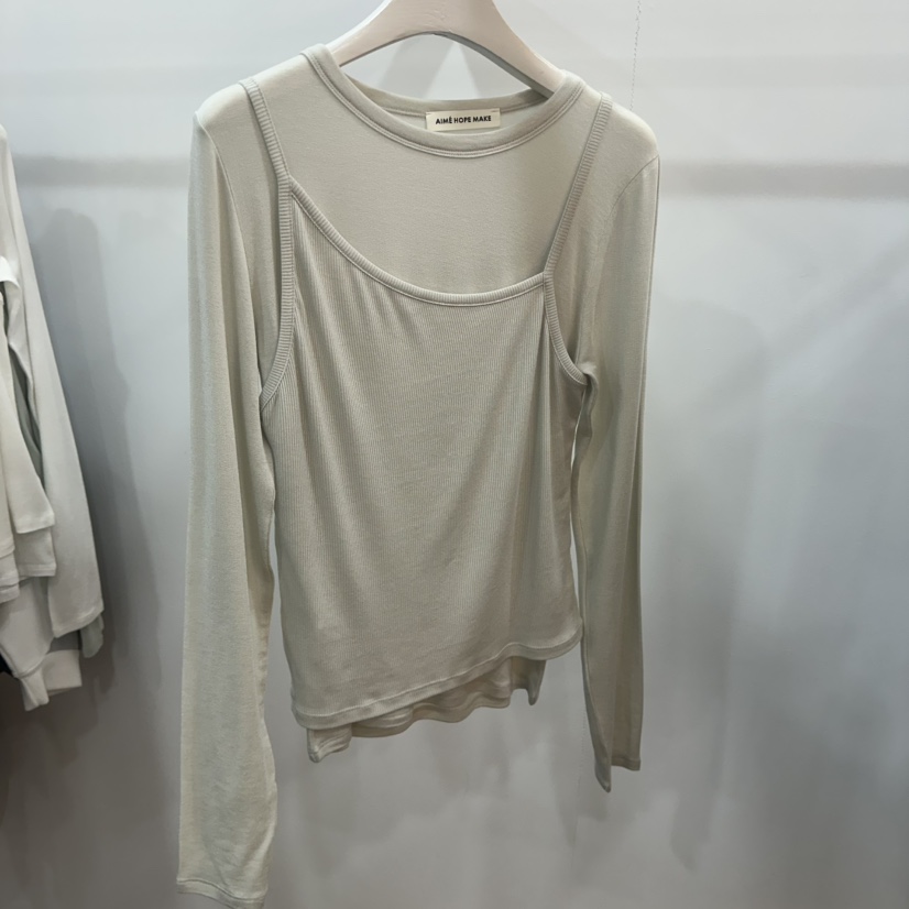 AIME HOPE MAKE/MYNAMEIS東大門代購女士新款真品套裝兩件套AIME HOPE MAKE/MYNAMEIS套裝圖色1米色