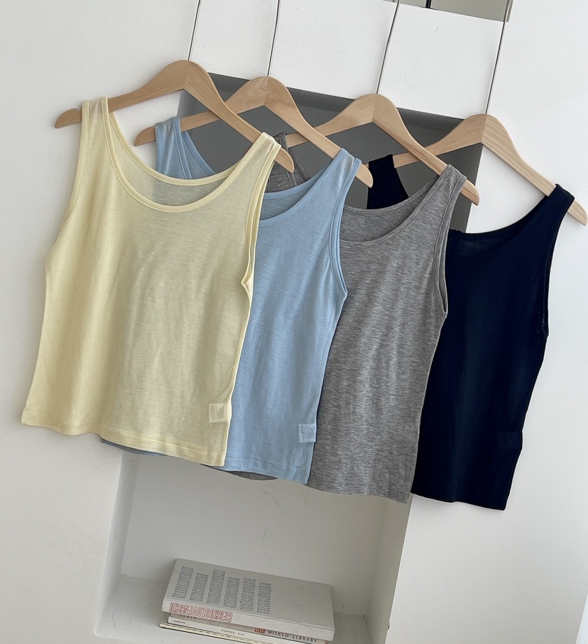 MINIQUEENS韓國代購女士新品真品人氣休閑26春夏吊帶背心天絲MINIQUEENS吊帶/背心