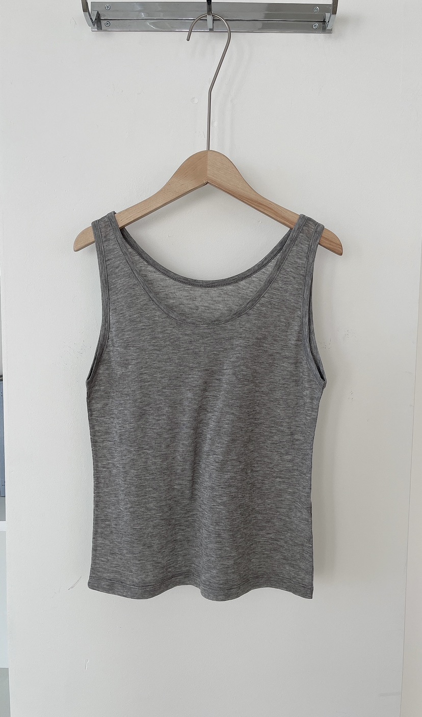 MINIQUEENS韓國代購女士新品真品人氣休閑26春夏吊帶背心天絲MINIQUEENS吊帶/背心圖色3