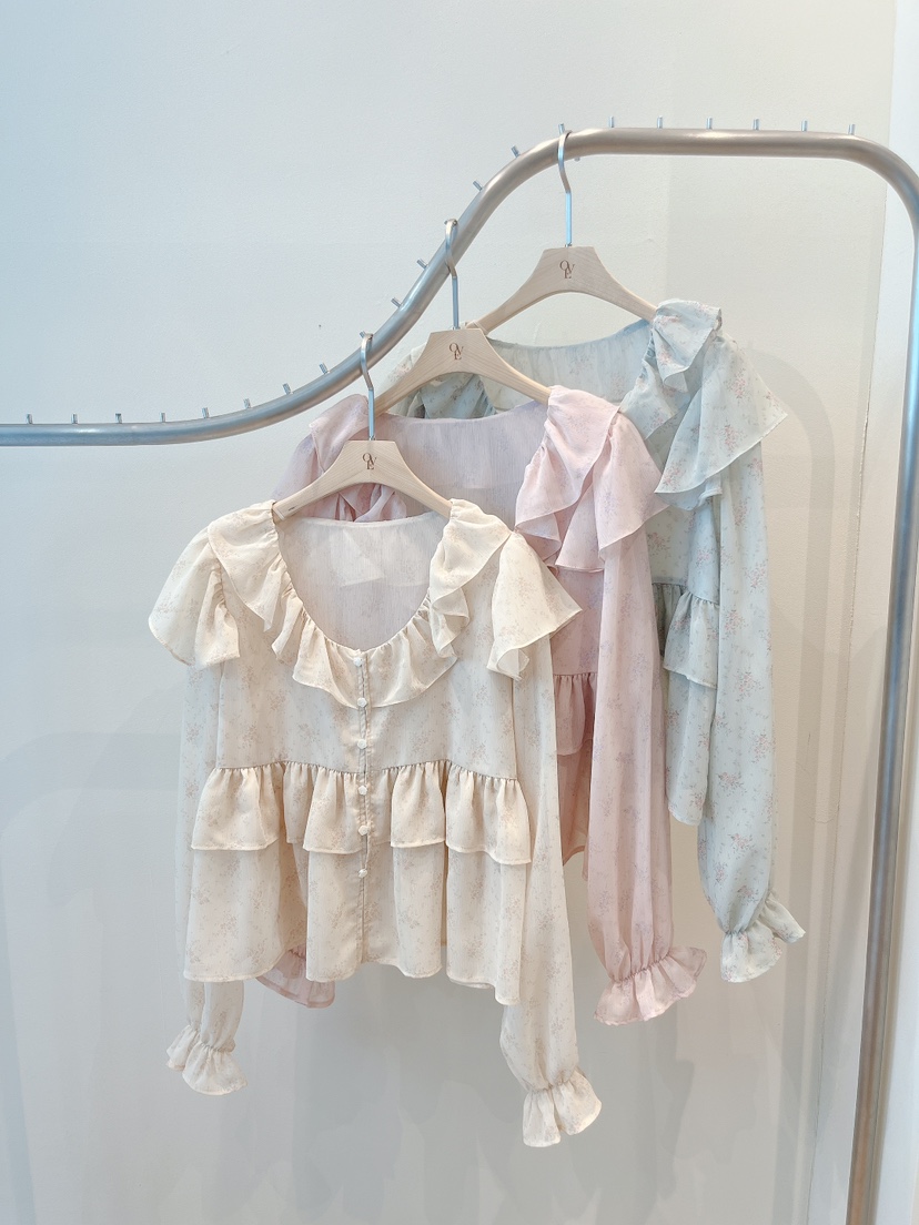 OVE韓國直郵女士新款推薦休閑熱賣職業時尚人氣襯衫蕾絲衫OVE襯衫/蕾絲衫