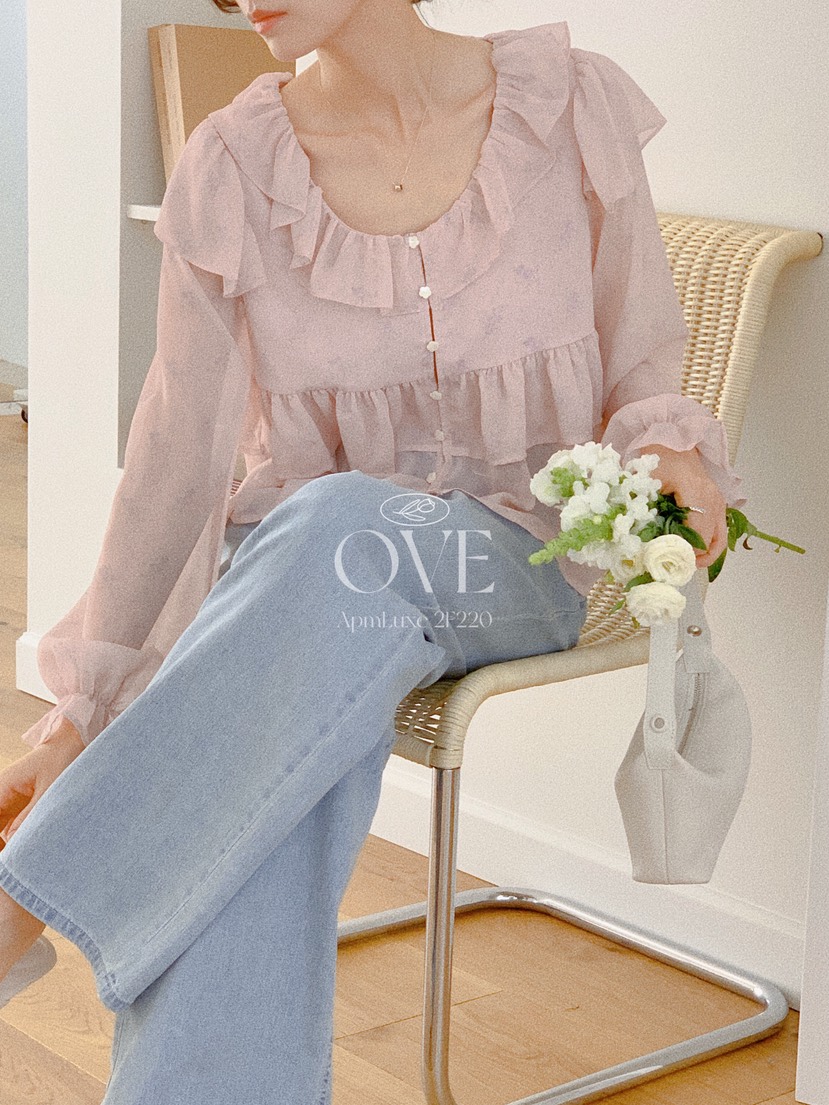 OVE韓國直郵女士新款推薦休閑熱賣職業時尚人氣襯衫蕾絲衫OVE襯衫/蕾絲衫