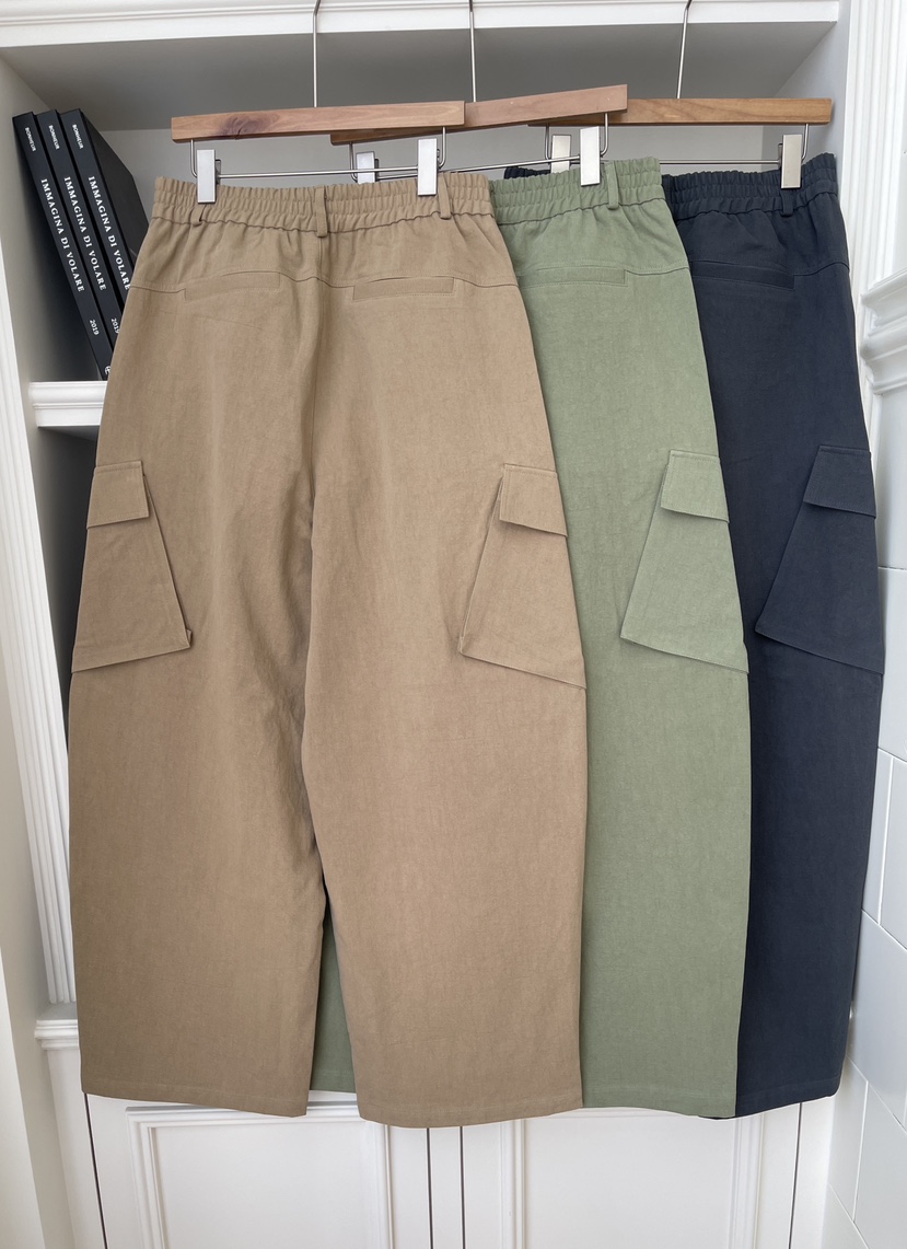 MINIQUEENS東大門直郵女裝新款職業26春夏真品休閑褲口袋MINIQUEENS休閑褲