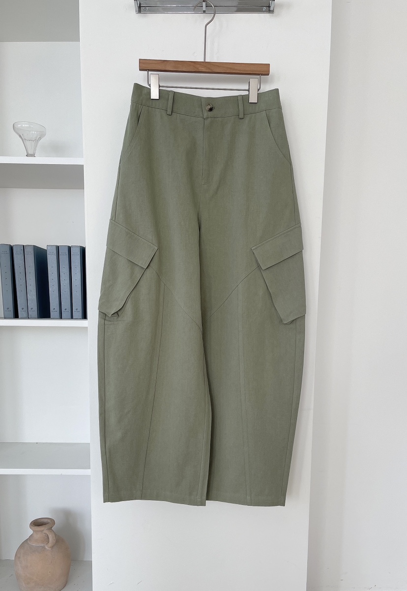 MINIQUEENS東大門直郵女裝新款職業26春夏真品休閑褲口袋MINIQUEENS休閑褲圖色2