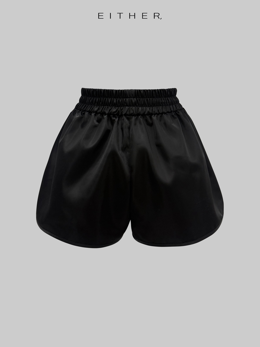 EITHER東大門代購女士新款職業真品熱賣休閑26春夏短褲緞面EITHER短褲