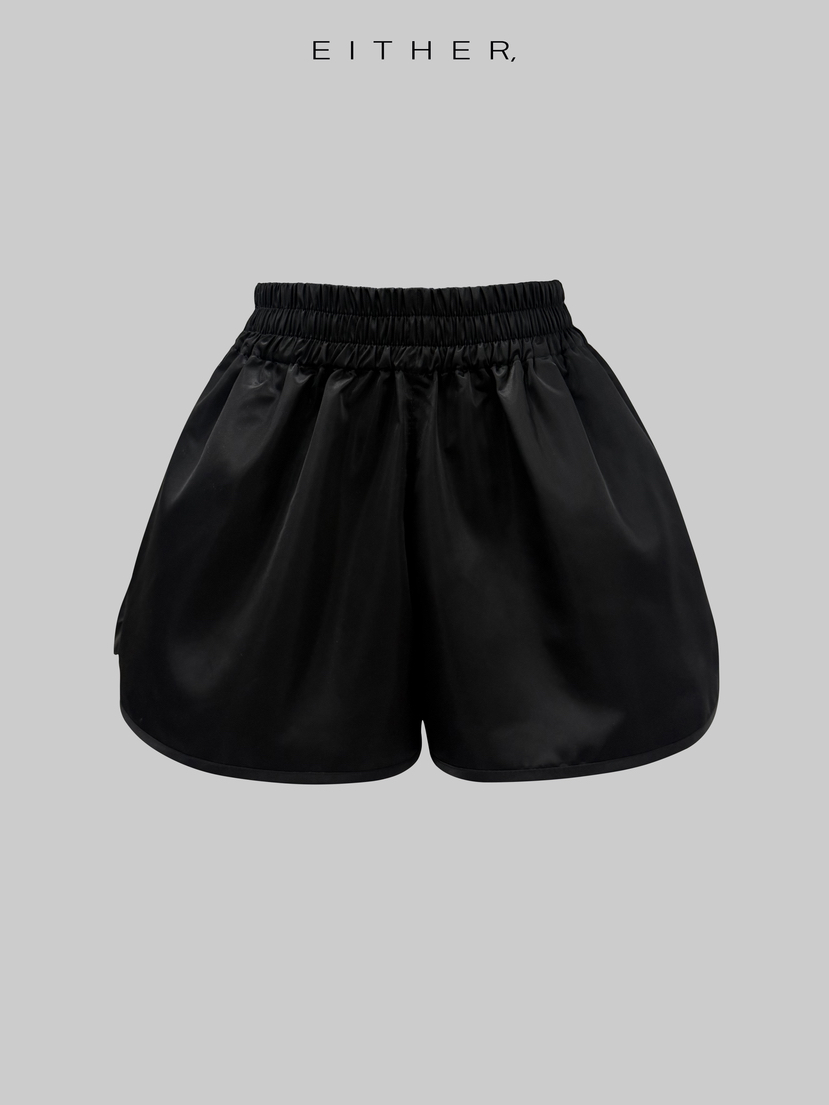 EITHER東大門代購女士新款職業真品熱賣休閑26春夏短褲緞面EITHER短褲圖色2