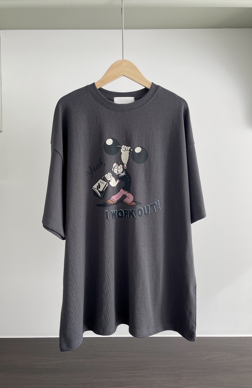 MINIQUEENS東大門代購女裝新款熱賣職業人氣26春夏T恤大力水手MINIQUEENST恤圖色3