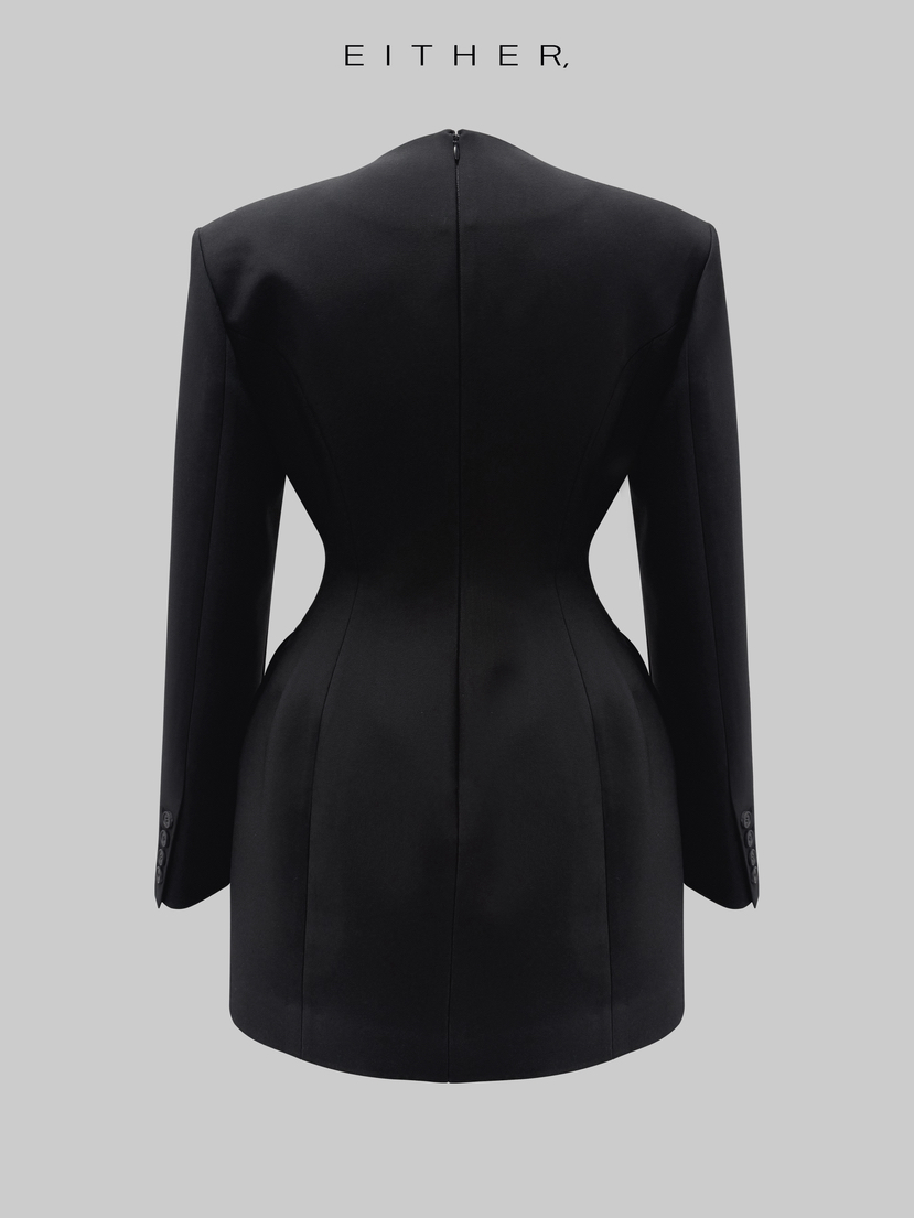 EITHER東大門實拍女士新款熱賣真品26春夏休閑連衣裙修身EITHER連衣裙