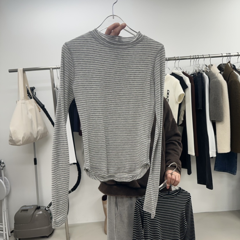 TOPDRESSING東大門實拍女裝新品真品職業長袖T恤美利奴羊毛TOPDRESSING長袖T恤圖色3