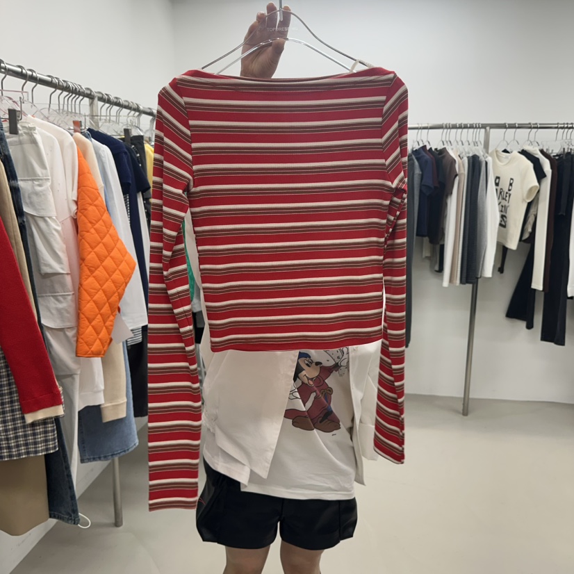 TOPDRESSING東大門實拍女士新款推薦26春夏人氣時尚長袖T恤TOPDRESSING長袖T恤圖色1