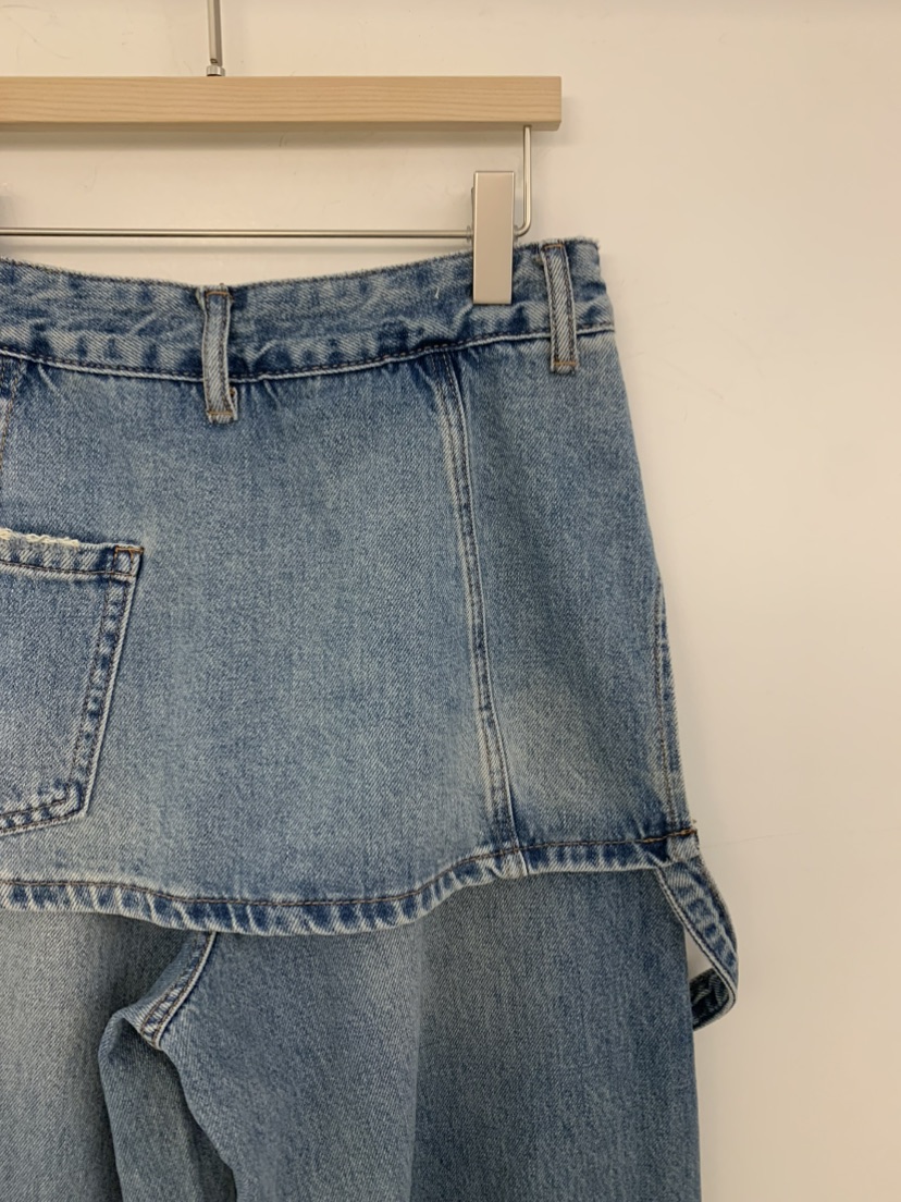 UNDER KEY東大門直郵女士新款人氣時尚推薦熱賣牛仔褲雙層UNDER KEY牛仔褲