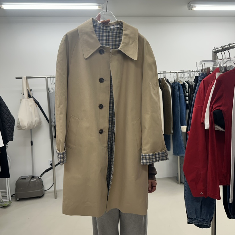 TOPDRESSING東大門實拍女士新品真品時尚職業長款風衣兩面穿TOPDRESSING長款風衣圖色1