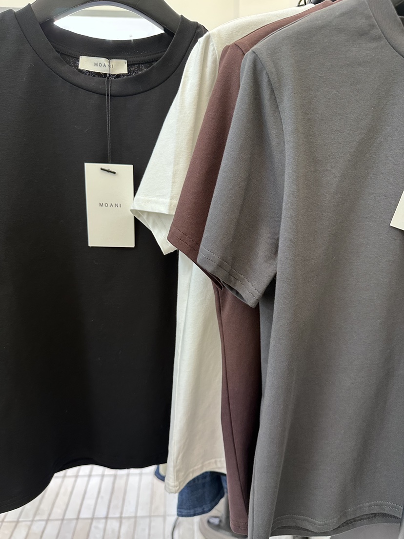 MOANI韓國代購女裝新品時尚職業推薦人氣26春夏真品休閑T恤MOANIT恤