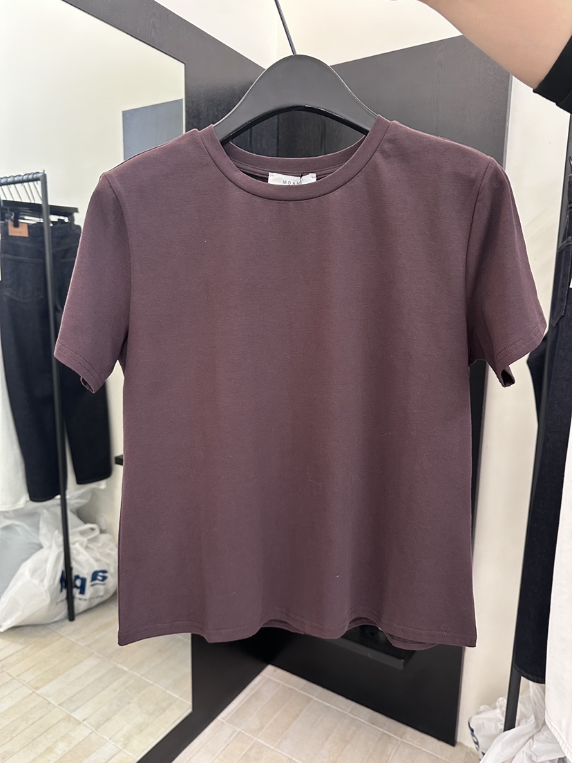 MOANI韓國代購女裝新品時尚職業推薦人氣26春夏真品休閑T恤MOANIT恤圖色2