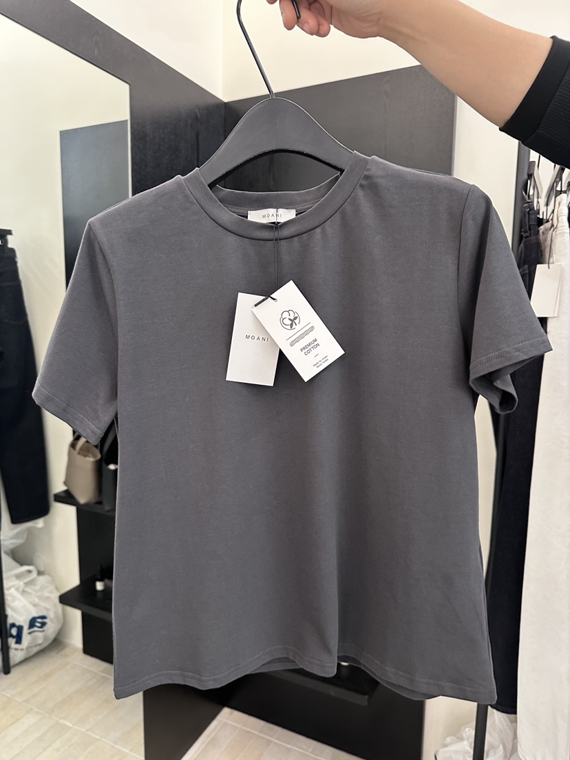 MOANI韓國代購女裝新品時尚職業推薦人氣26春夏真品休閑T恤MOANIT恤圖色3