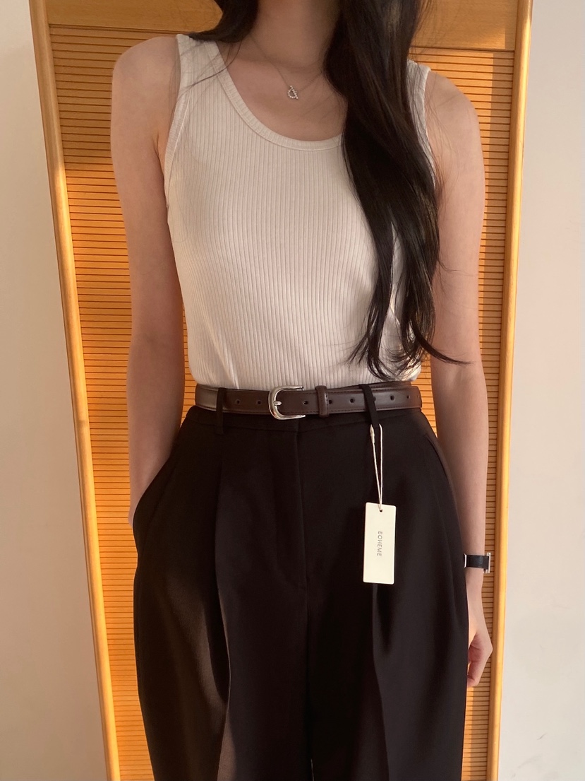 BOHEME韓國代購女士新款26春夏休閑推薦時尚職業吊帶背心BOHEME吊帶/背心