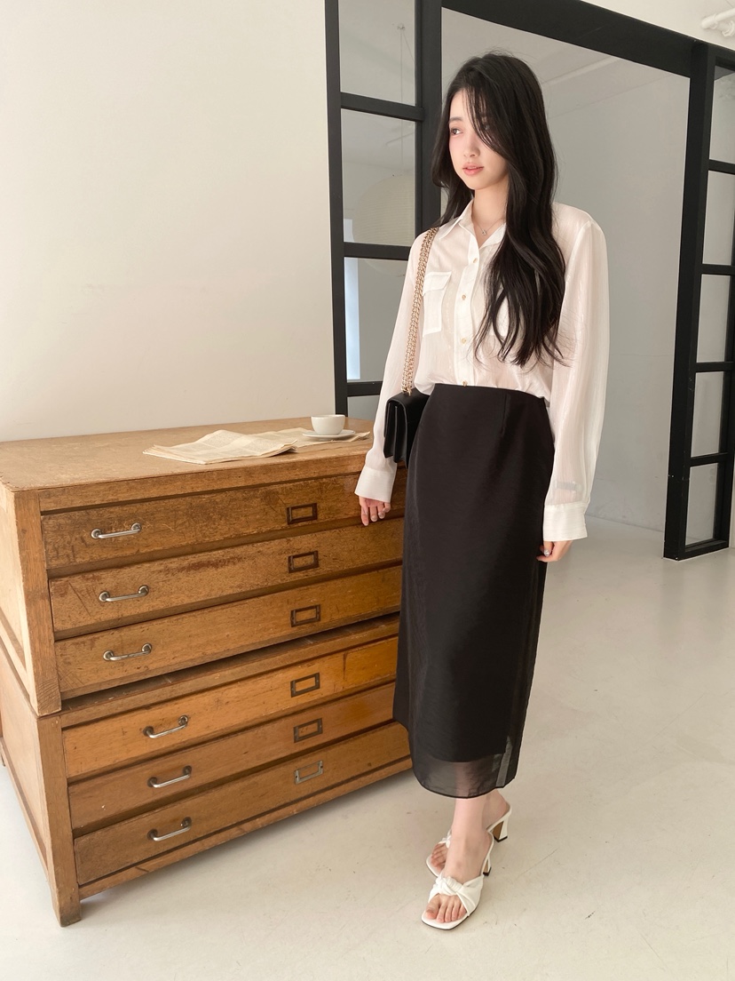 BOHEME韓國代購女裝新款時尚休閑26春夏職業熱賣人氣長裙BOHEME長裙