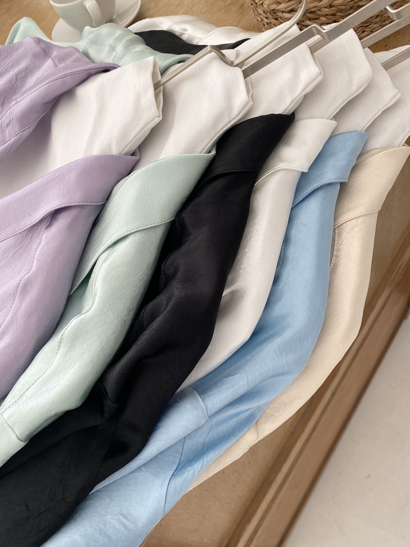 BOHEME東大門代購女裝新品真品時尚26春夏襯衫蕾絲衫緞面BOHEME襯衫/蕾絲衫