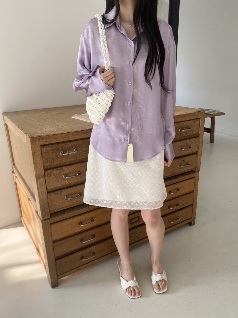 BOHEME東大門代購女裝新品真品時尚26春夏襯衫蕾絲衫緞面BOHEME襯衫/蕾絲衫