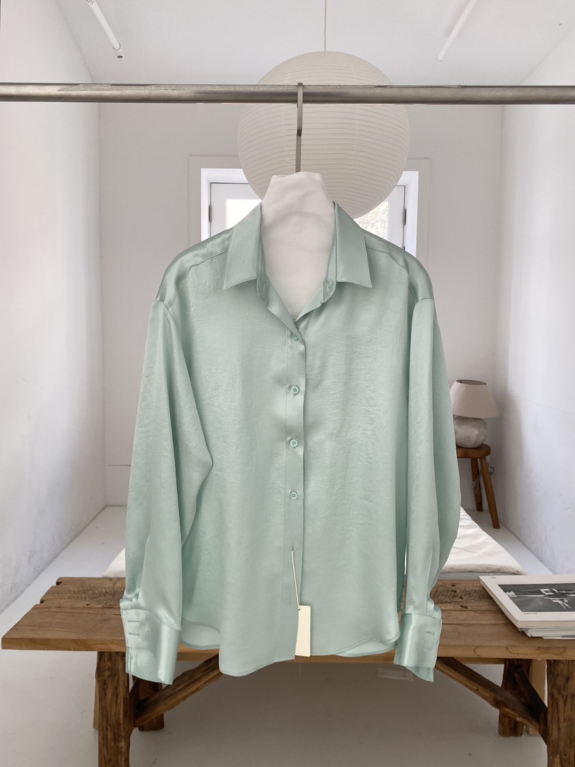 BOHEME東大門代購女裝新品真品時尚26春夏襯衫蕾絲衫緞面BOHEME襯衫/蕾絲衫圖色3