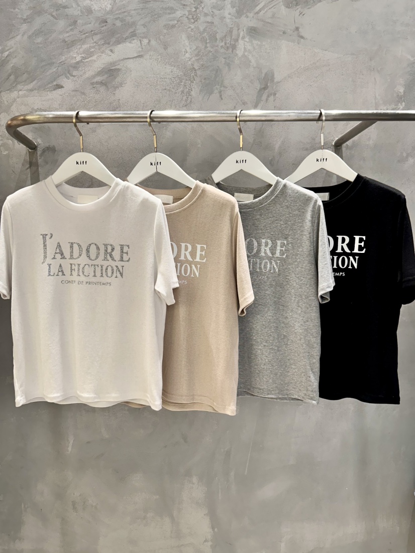 KIFF韓國直郵女裝新品推薦熱賣時尚休閑人氣職業26春夏T恤KIFFT恤