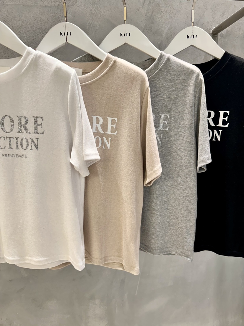 KIFF韓國直郵女裝新品推薦熱賣時尚休閑人氣職業26春夏T恤KIFFT恤