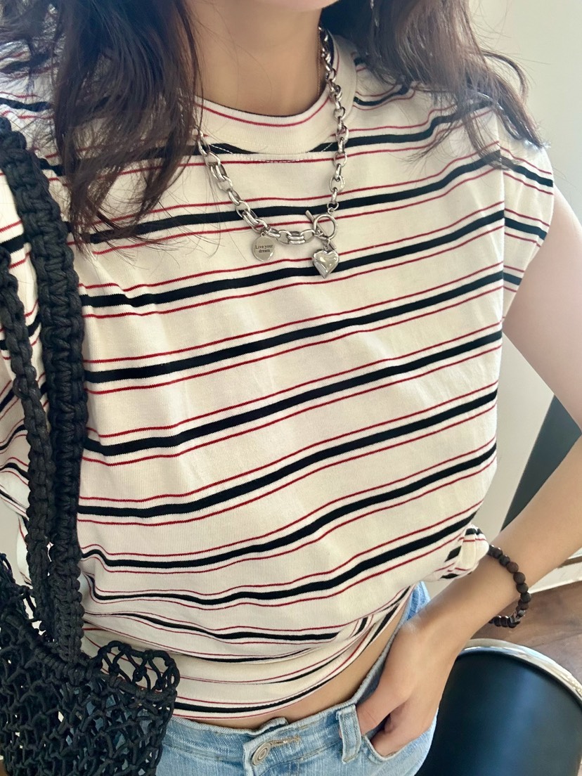 KIFF韓國代購女裝新款休閑熱賣人氣26春夏吊帶背心不含項鏈KIFF吊帶/背心