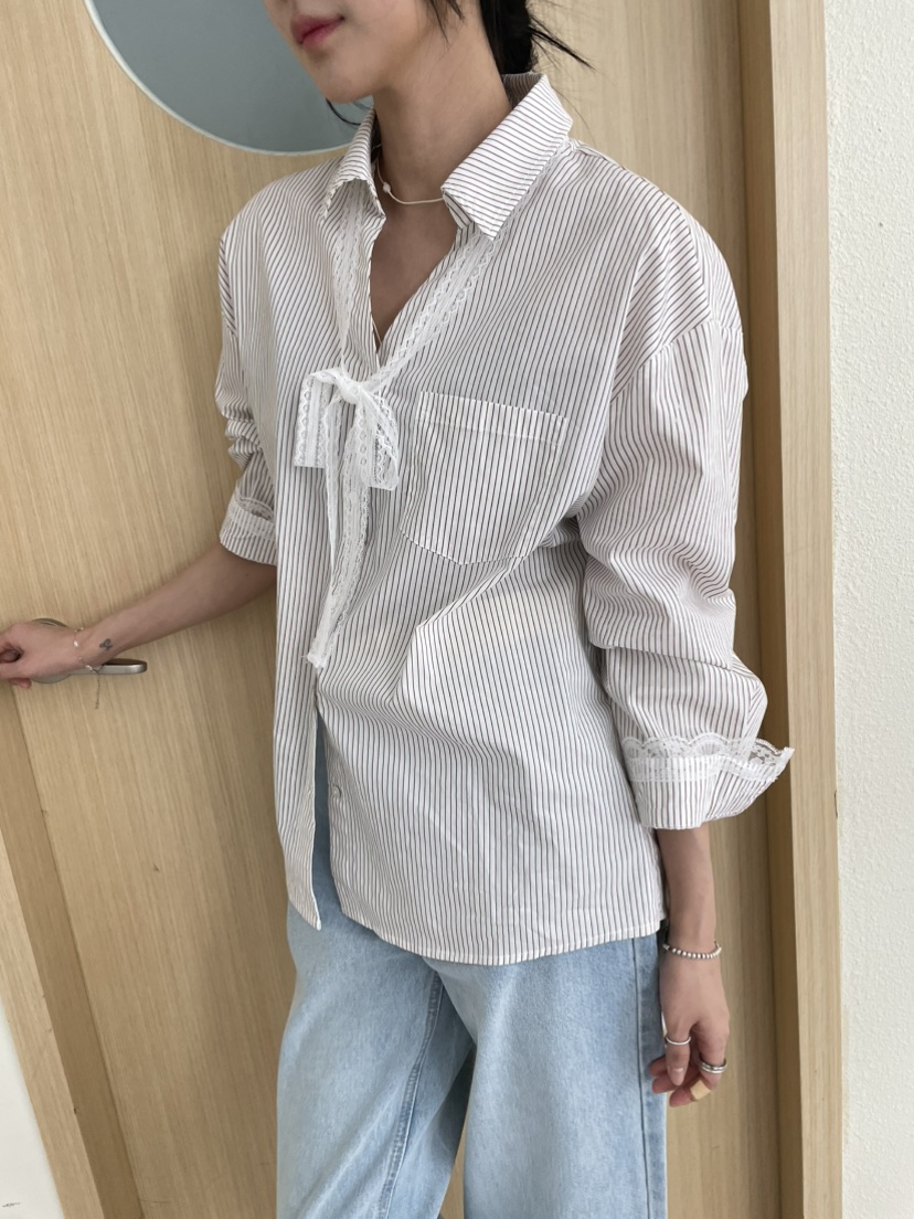 MILLIMETER韓國直郵女士新品人氣職業時尚26春夏襯衫蕾絲衫MILLIMETER/MGML襯衫/蕾絲衫