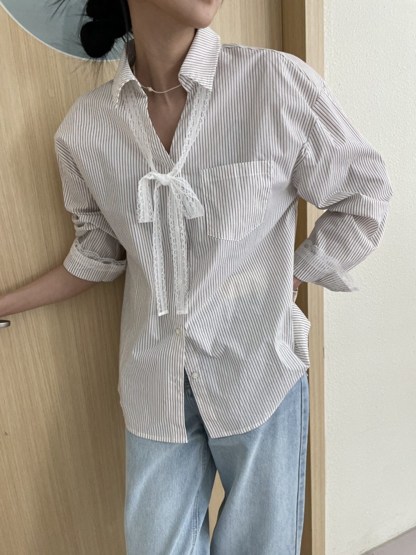 MILLIMETER韓國直郵女士新品人氣職業時尚26春夏襯衫蕾絲衫MILLIMETER/MGML襯衫/蕾絲衫