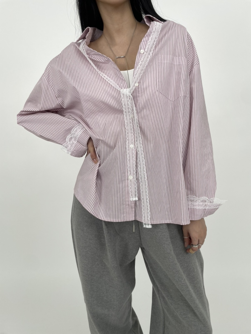 MILLIMETER韓國直郵女士新品人氣職業時尚26春夏襯衫蕾絲衫MILLIMETER/MGML襯衫/蕾絲衫