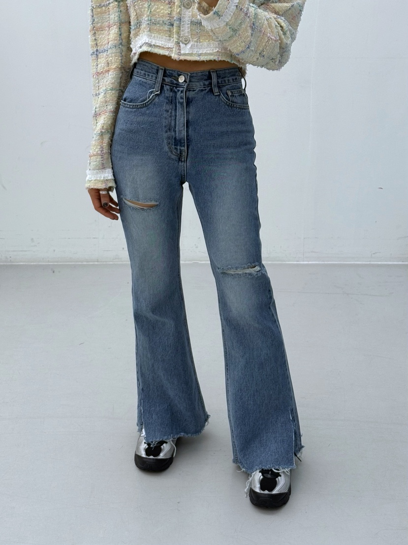 AB東大門代購女士新款26春夏推薦職業時尚休閑人氣牛仔褲AB牛仔褲圖色1