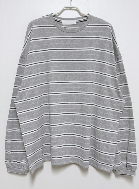 PLANTS ON GRAY東大門實拍女士新款推薦真品長袖T恤條紋PLANTS ON GRAY長袖T恤