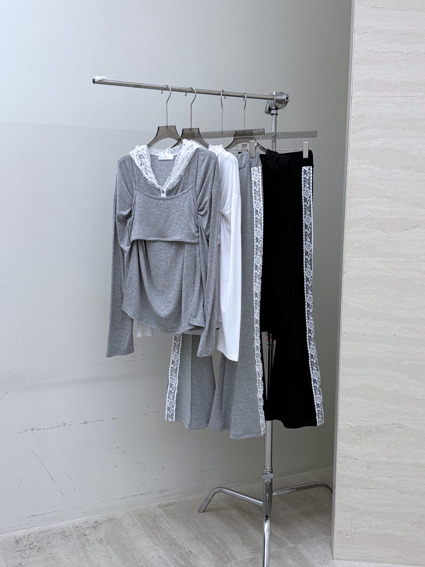 AB東大門代購女士新品真品時尚推薦休閑長袖T恤連帽衫套裝AB長袖T恤