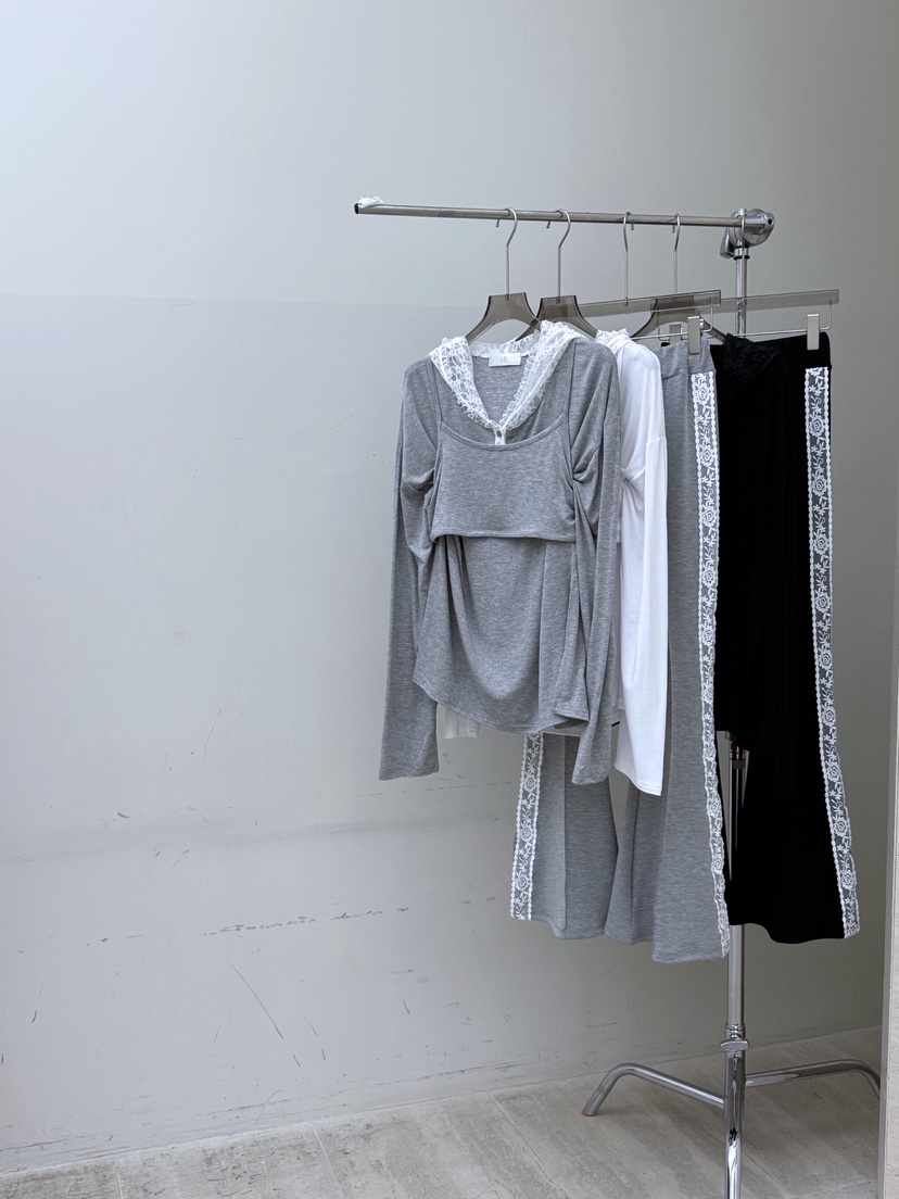 AB東大門代購女士新品真品時尚推薦休閑長袖T恤連帽衫套裝AB長袖T恤