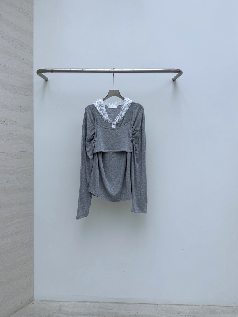 AB東大門代購女士新品真品時尚推薦休閑長袖T恤連帽衫套裝AB長袖T恤圖色2