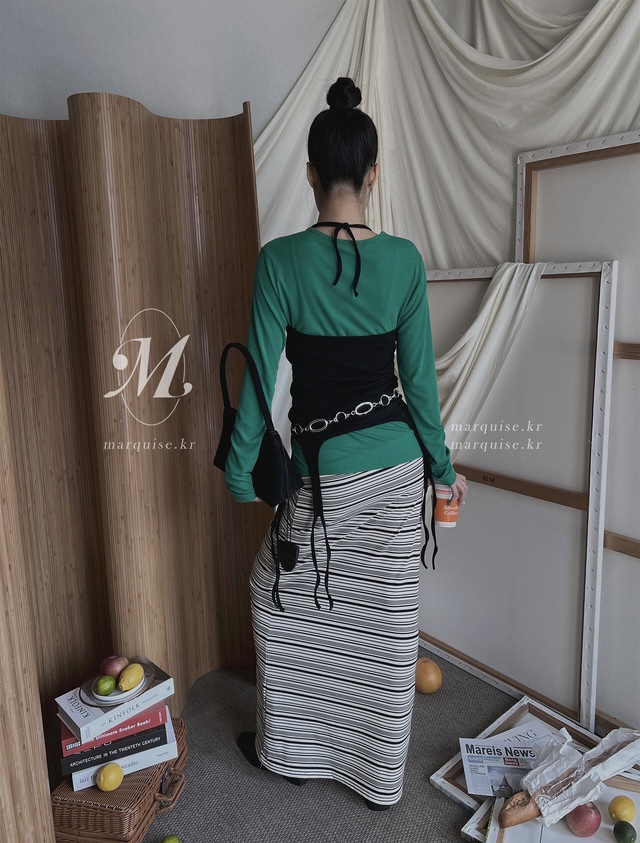 PLANTS ON GRAY東大門代購女裝新品人氣26春夏職業長袖T恤PLANTS ON GRAY長袖T恤