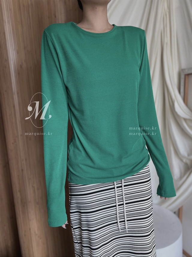 PLANTS ON GRAY東大門代購女裝新品人氣26春夏職業長袖T恤PLANTS ON GRAY長袖T恤